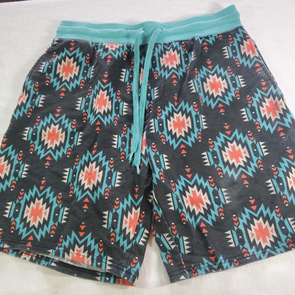 No Boundaries Boys Shorts Size 28-30 Small Black Gray Casual Flat Front